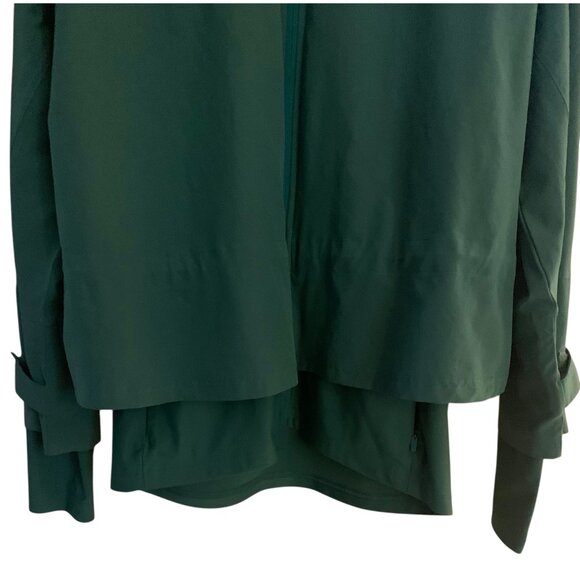 SWEATY BETTY Solid Kelly Green Fast Lane Full Zip Running Jacket Size 4-6 - Picture 5 of 9